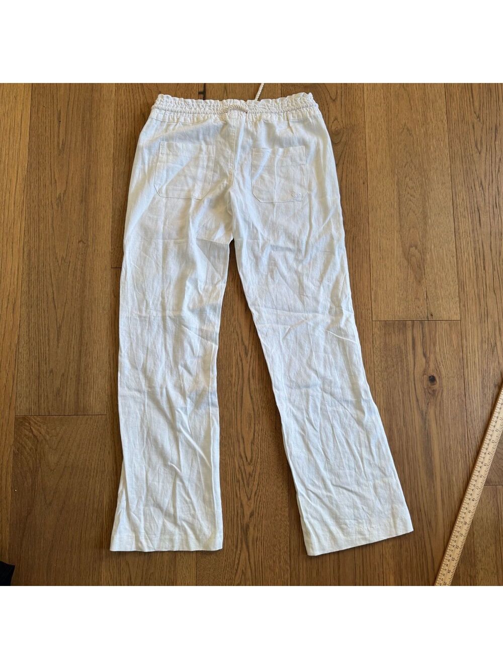 Roxy Linen Blend Drawstring Pants- XS - Picture 6 of 8